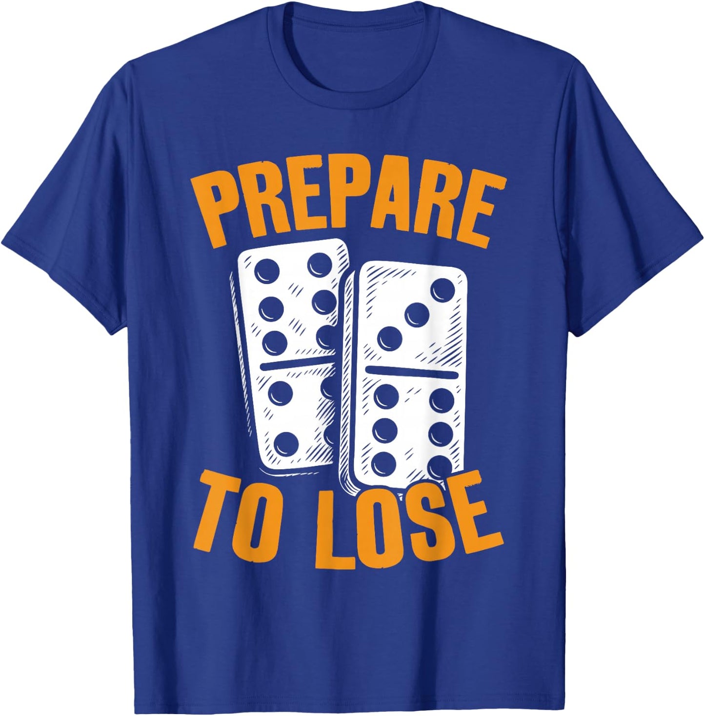 Dominoe Game Tile Game Enthusiast Graphic Domino Player T-Shirt - T-Shirt | Royal