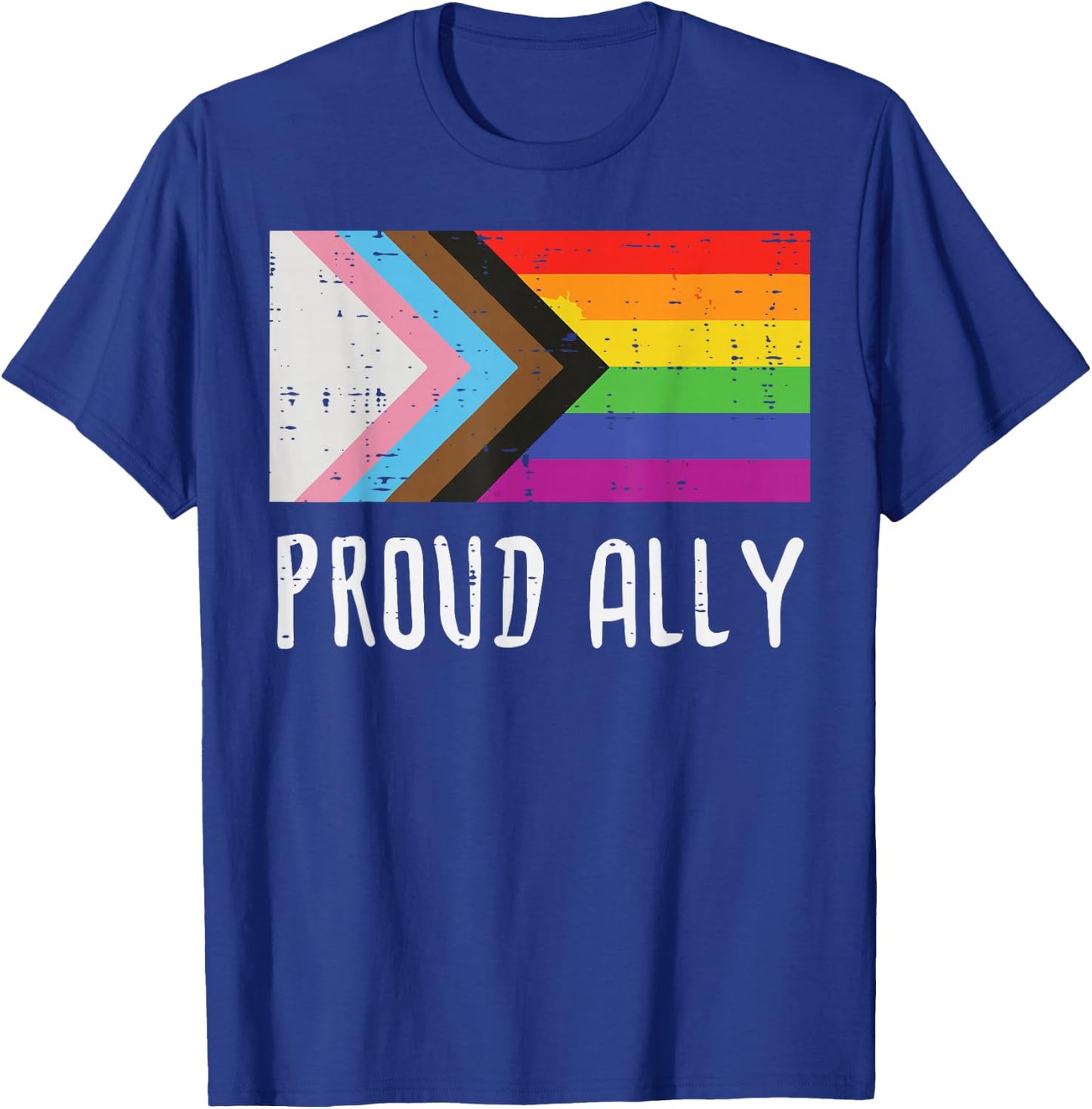 LGBT Flag Proud Ally Rainbow Gay Pride Support Men Women Kid T-Shirt - T-Shirt | Royal