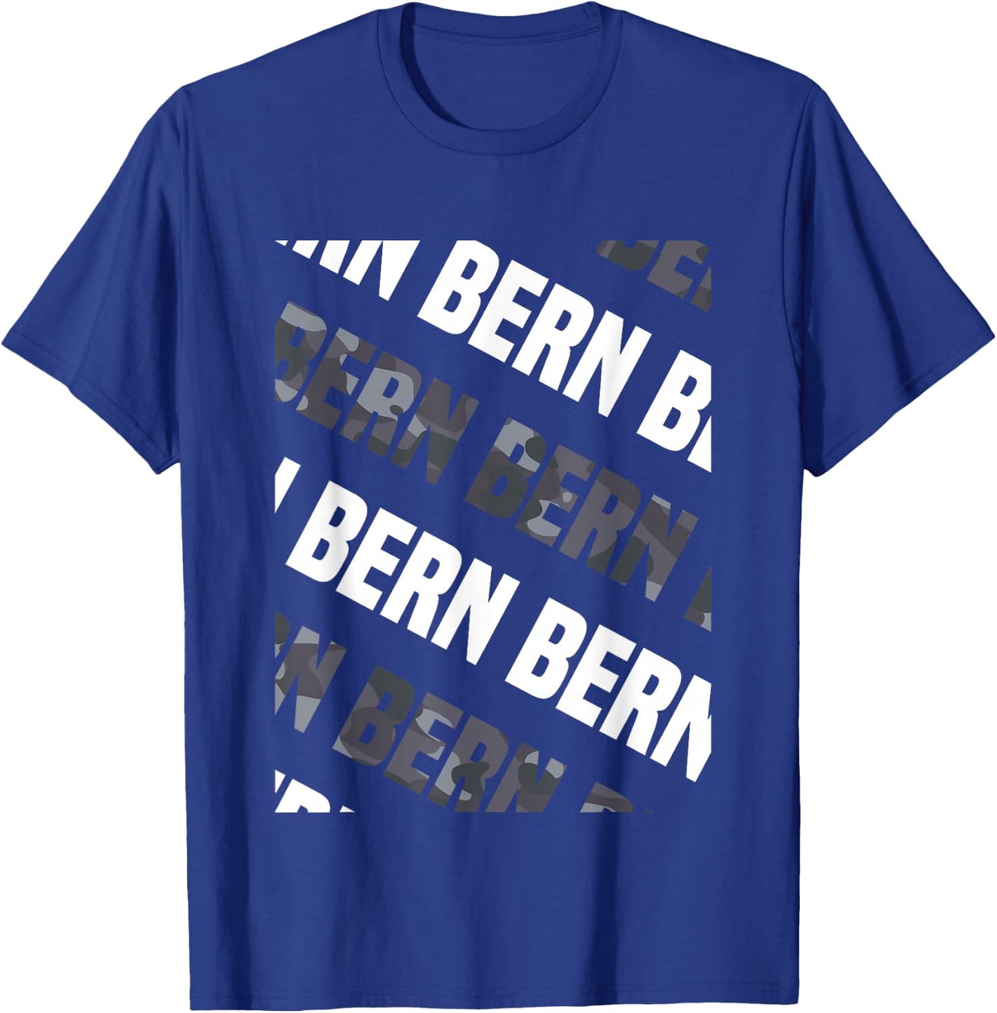Bern Camo Pattern Grey Camouflage T-Shirt - T-Shirt | Royal