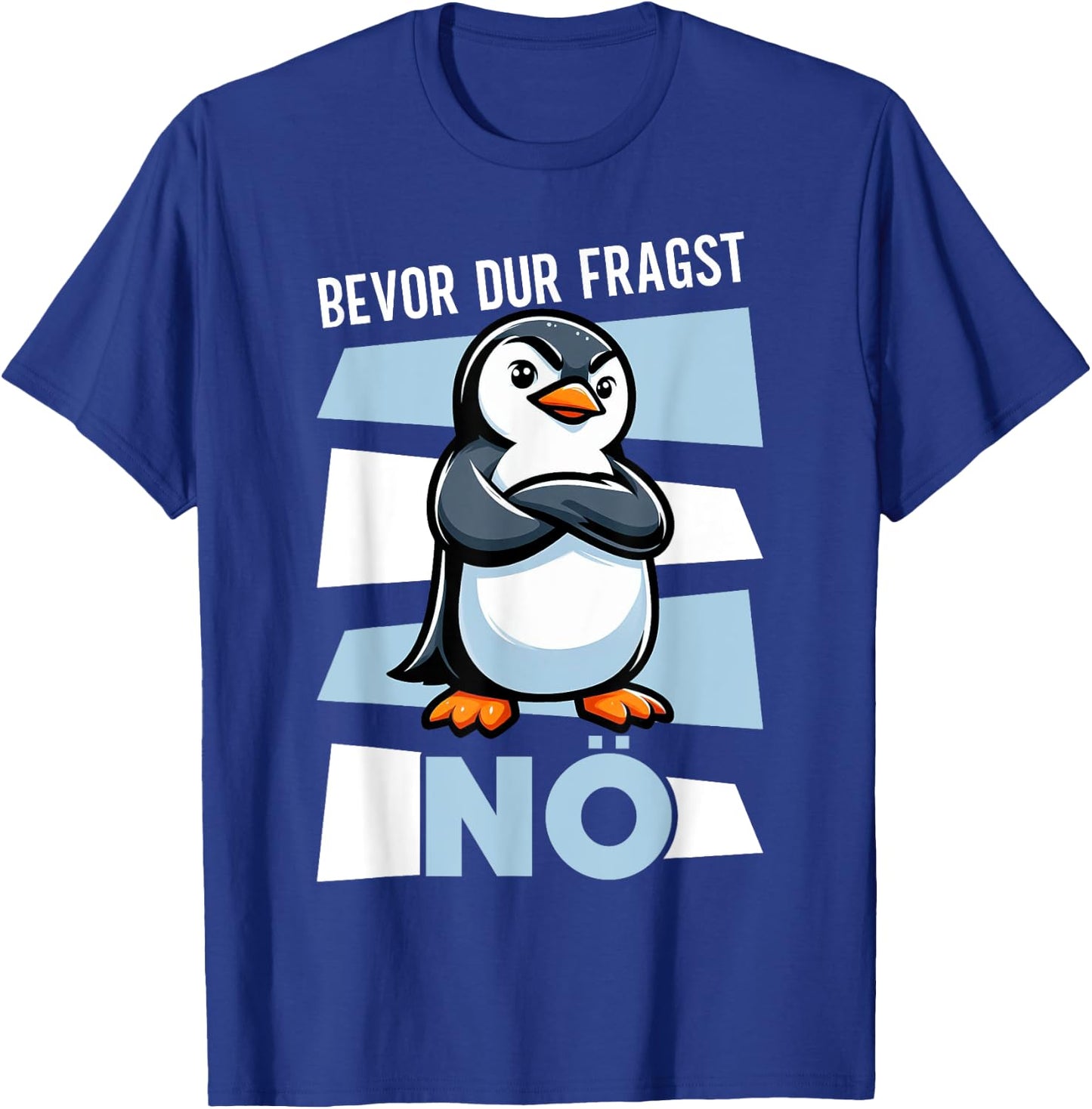 Lustige und Sarkastische Sprüche für Tierliebhaber Bevor Du Fragst Nein Witziger Pinguin Spruch Lustig Penguin Schwarz Erwachsene Small T-Shirt - T-Shirt | Royal