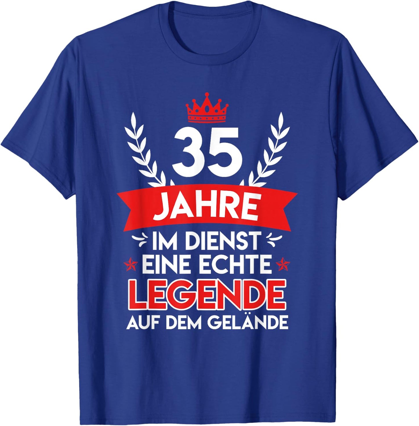 35 Dienstjahre Dienstjubiläum 35 Jahre Firmenjubiläum T-Shirt - T-Shirt | Royal