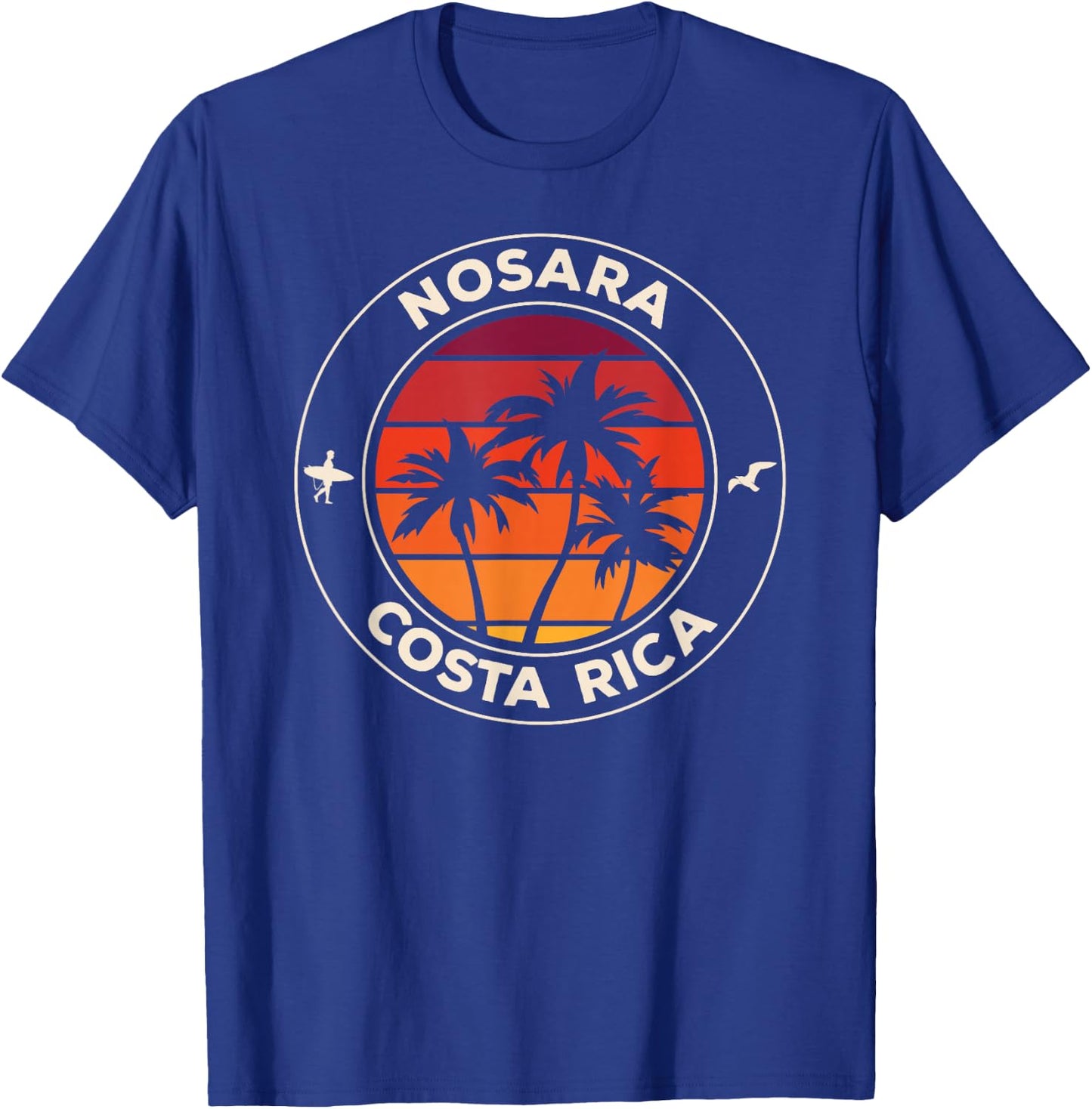 Nosara, Costa Rica Vintage Sunset T-Shirt - T-Shirt | Royal