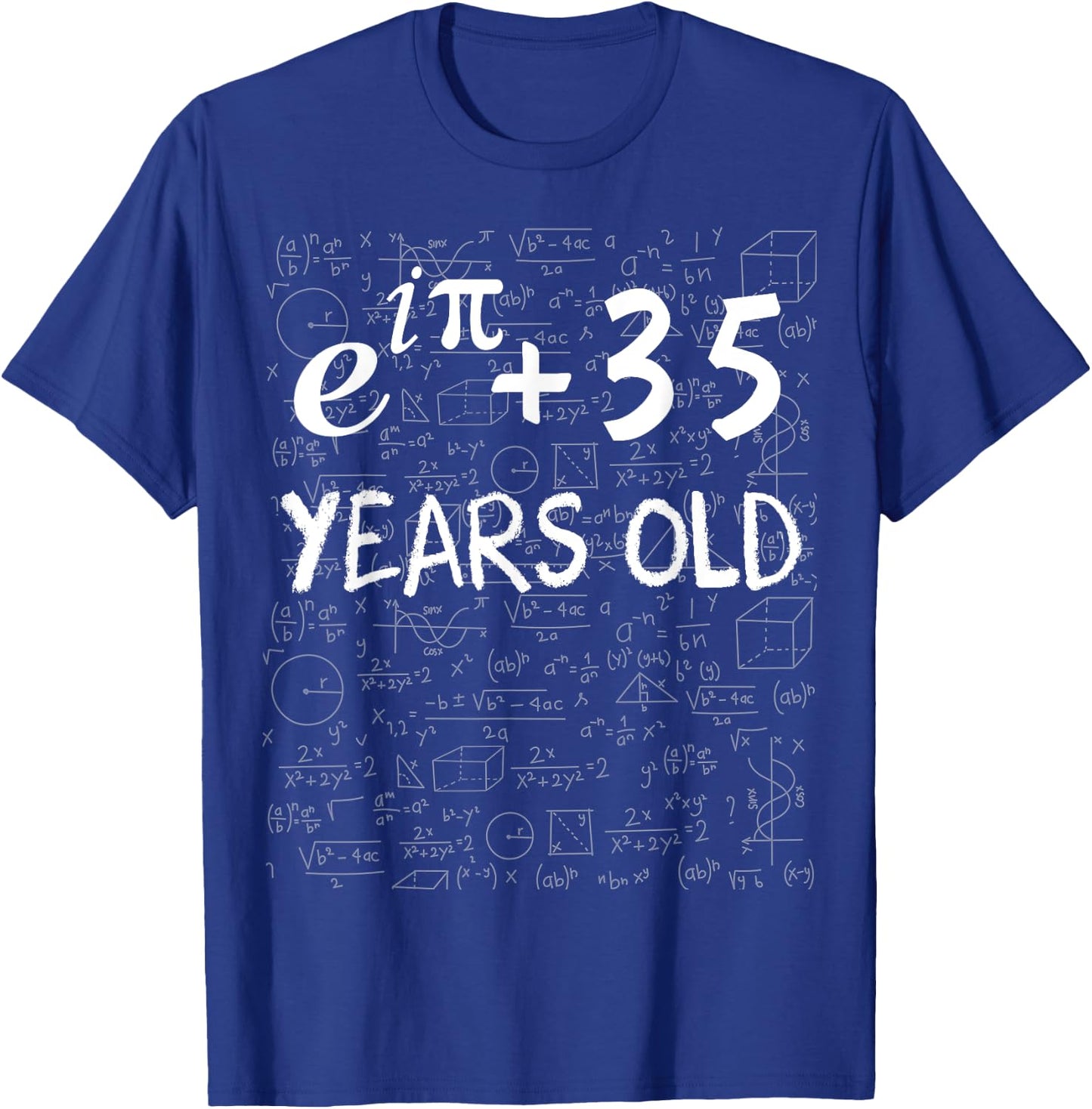 34-Geburtstag 34 Jahre alt, Mathematik-Nerd Euler-Identität T-Shirt - T-Shirt | Royal