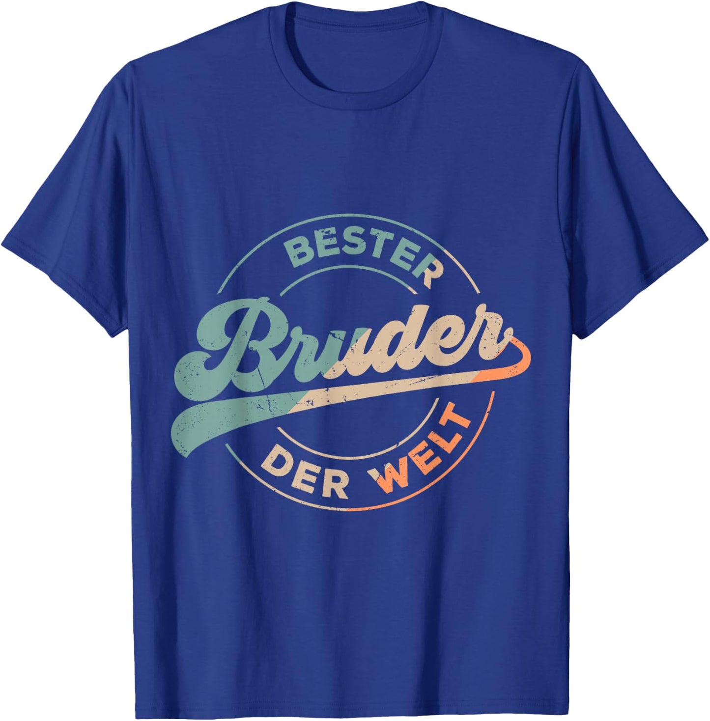Bester Bruder Der Welt Retro Vatertag Bruder Vintage T-Shirt - T-Shirt | Royal
