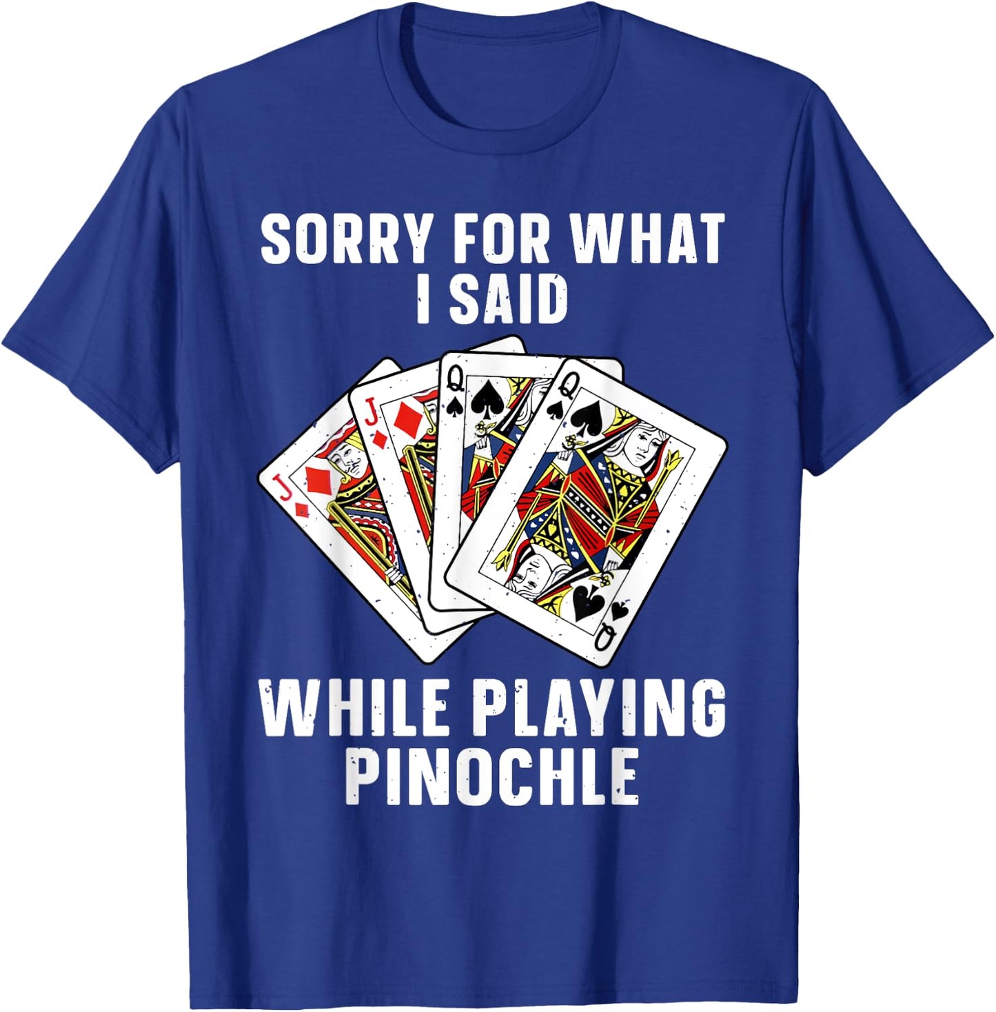 Best Pinochle Art Women Kids Playing Cards Pinochle T-Shirt - T-Shirt | Royal