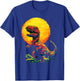 Building Bricks Dinosaur T-Rex Family Matching T-Shirt - T-Shirt | Royal