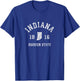 Indiana Vintage Sports Design Retro in State T-Shirt - T-Shirt | Royal