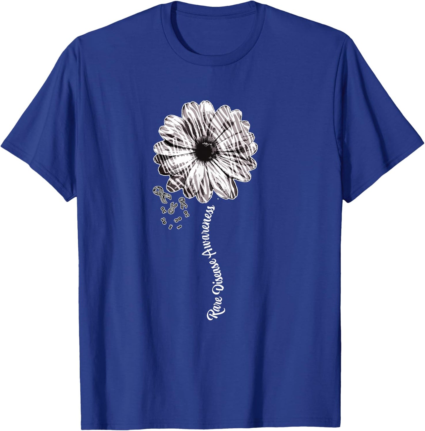 Rare Disease Awareness , Family Pretty Ribbon, Day T-Shirt - T-Shirt | Royal