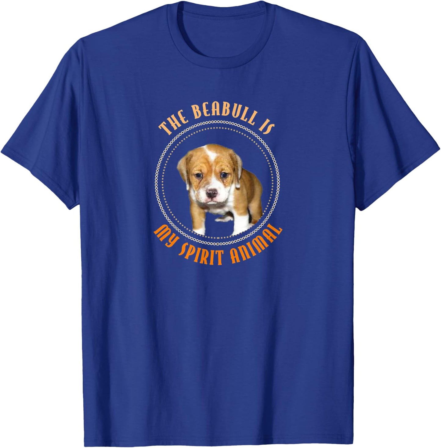 Funny Cute "Beabull Is My Spirit Animal" Picture Quote Shirt T-Shirt - T-Shirt | Royal