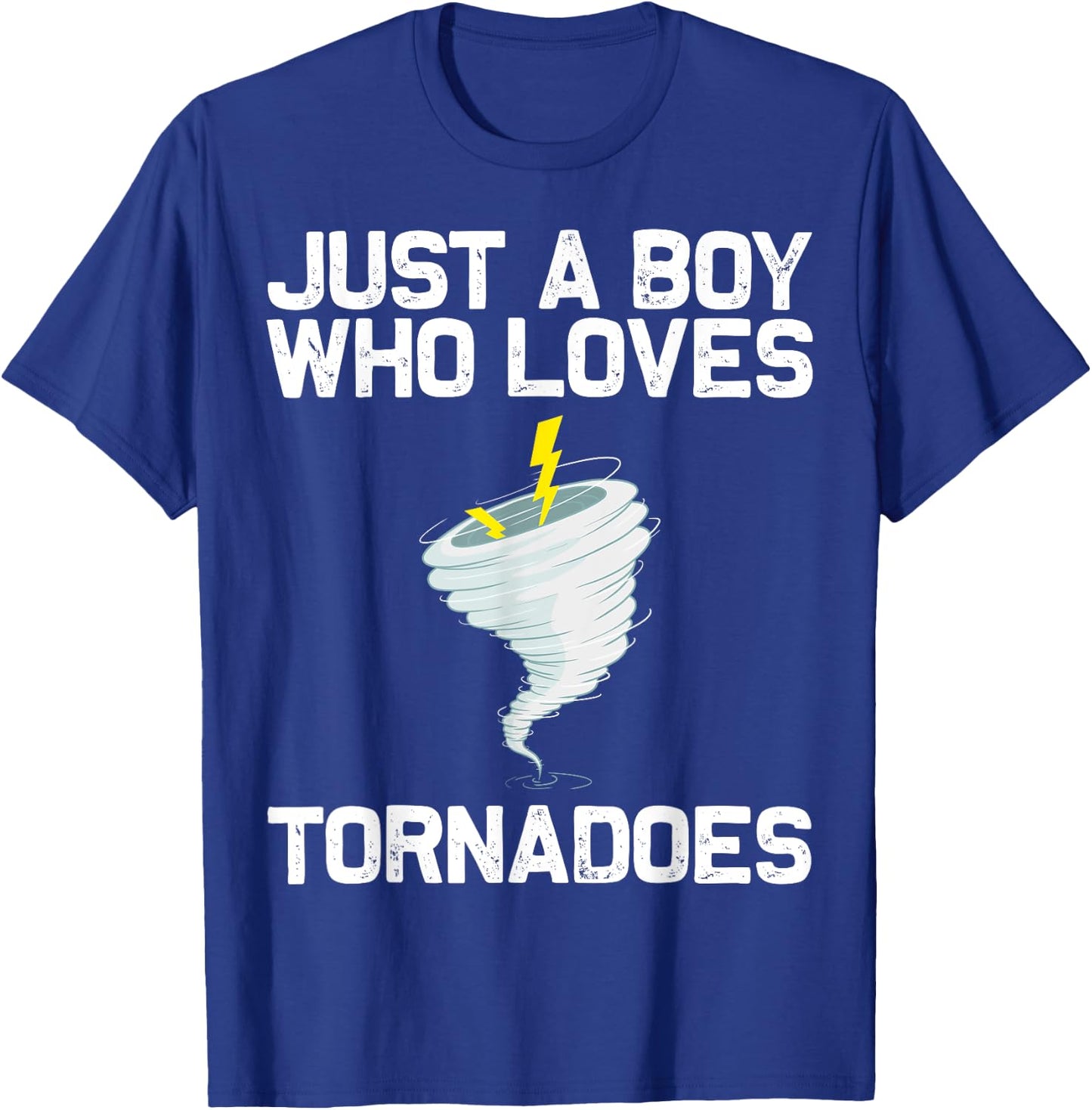 Funny Tornado Gift Boys Kids Hurricane Weather Chaser T-Shirt - T-Shirt | Royal