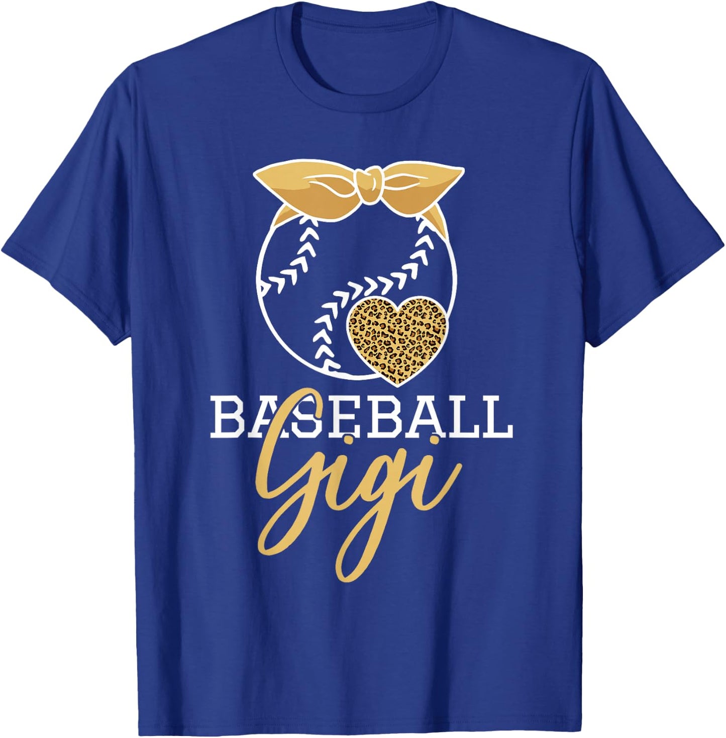 Baseball Gigi Leopard Women for Grandma T-Shirt - T-Shirt | Royal