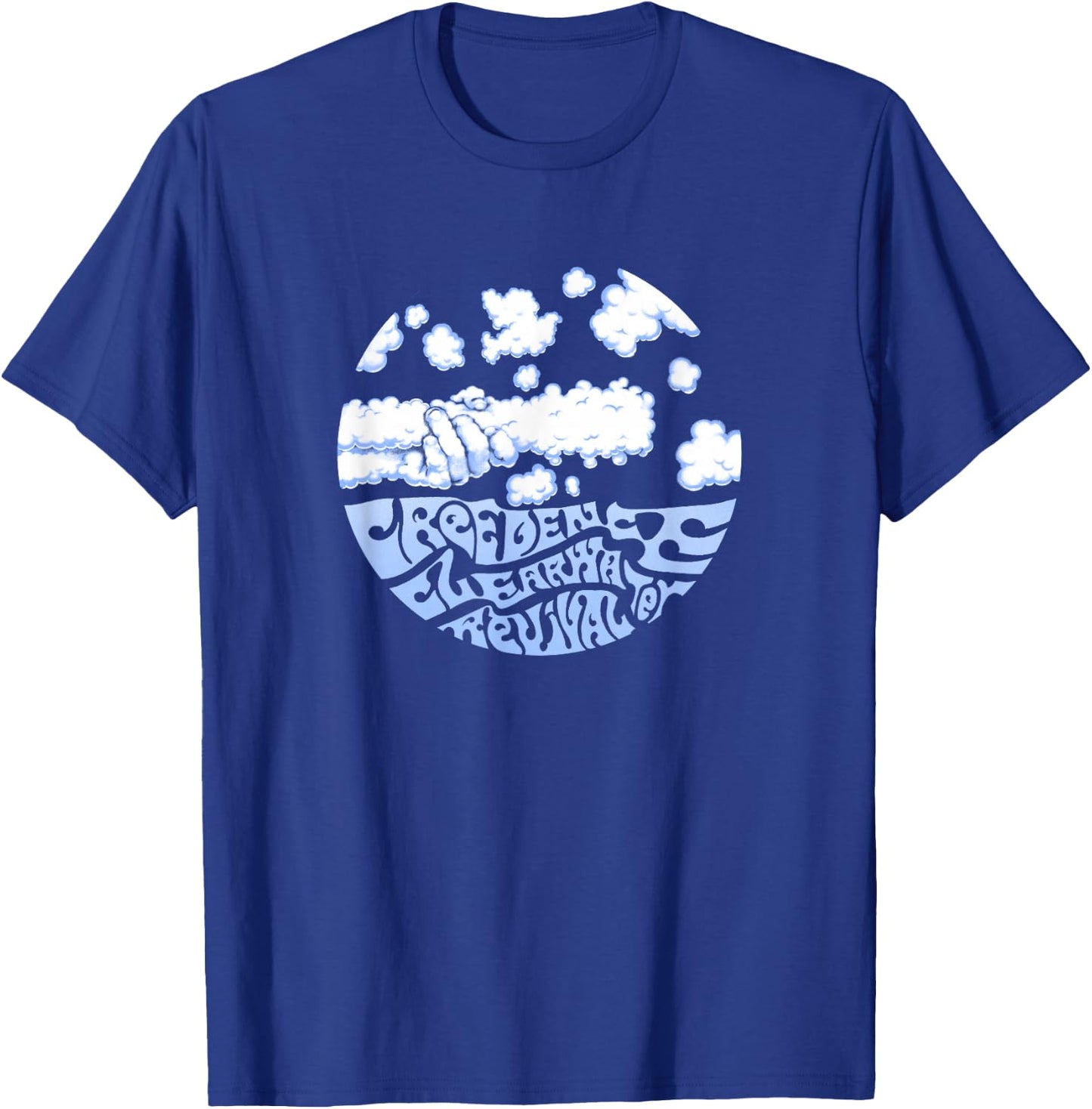 Creedence Clearwater Revival Clouds , Blue, S T-Shirt - T-Shirt | Royal