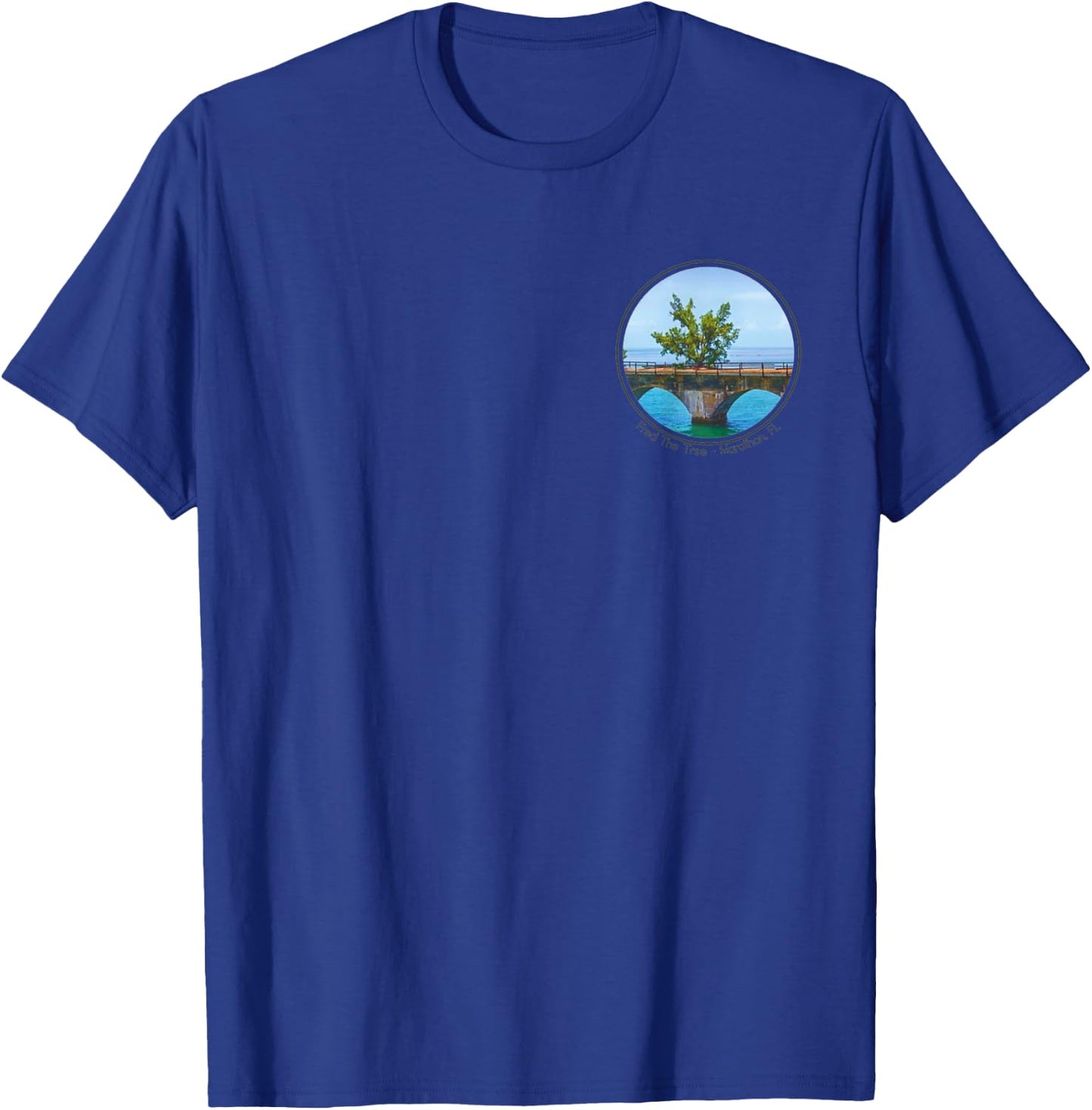 Fred the Tree Front and Back 7 mile Bridge T-Shirt - T-Shirt | Royal