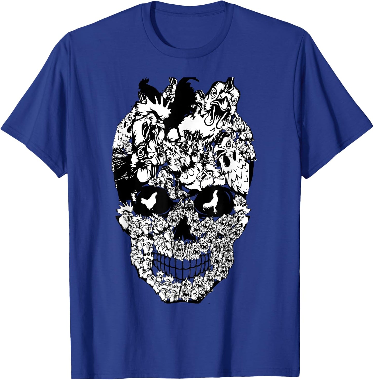Matching Family chicken Skull Costume Halloween funny 2022 T-Shirt - T-Shirt | Royal