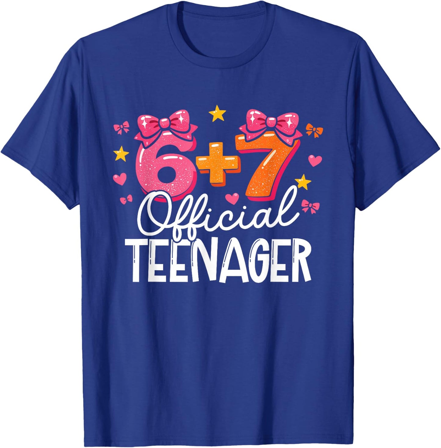 6+7 Official Teenager Dreizehnter Geburtstag Brainrot T-Shirt - T-Shirt | Royal