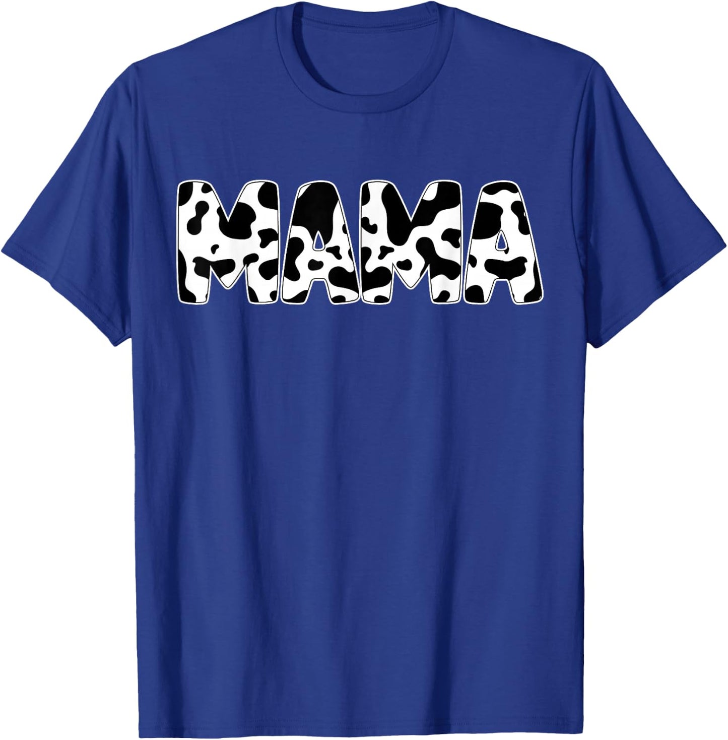 Mama Cow Print Cow Pattern Mother's Day T-Shirt - T-Shirt | Royal