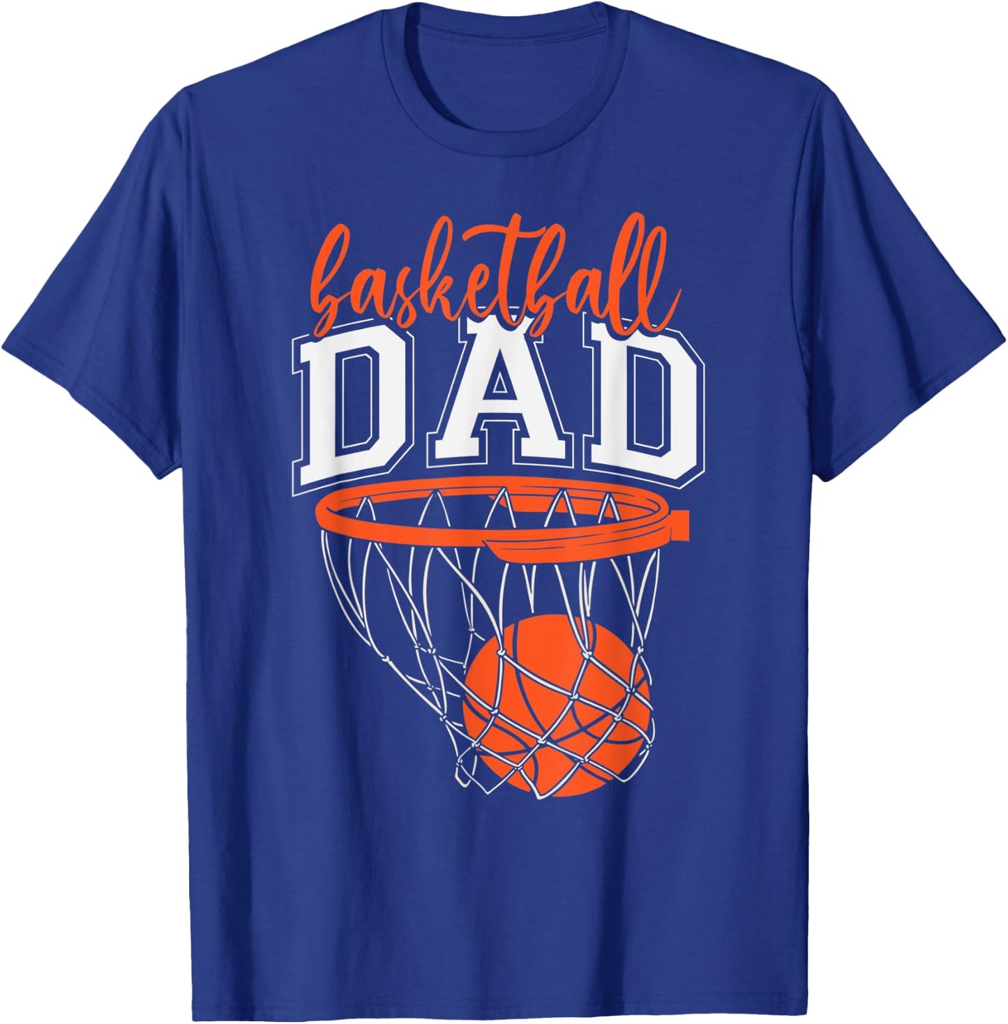 Basketball Dad Sports Fan Kids Exciting Father Parents Love T-Shirt - T-Shirt | Royal