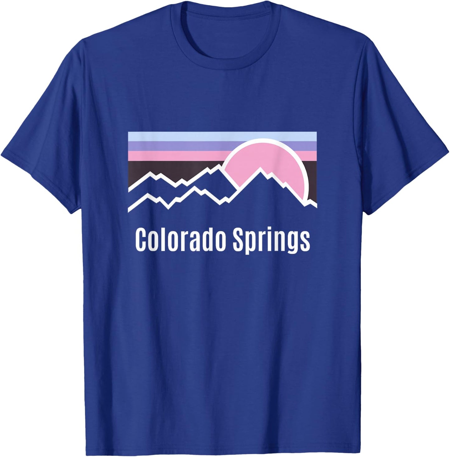 Retro Sun Mountains Colorado Springs Souvenir Kids T-Shirt - T-Shirt | Royal