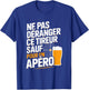 Shooting Sporty Aperitif Man Humor Gift Shooter Funny Beer T-Shirt - T-Shirt | Royal