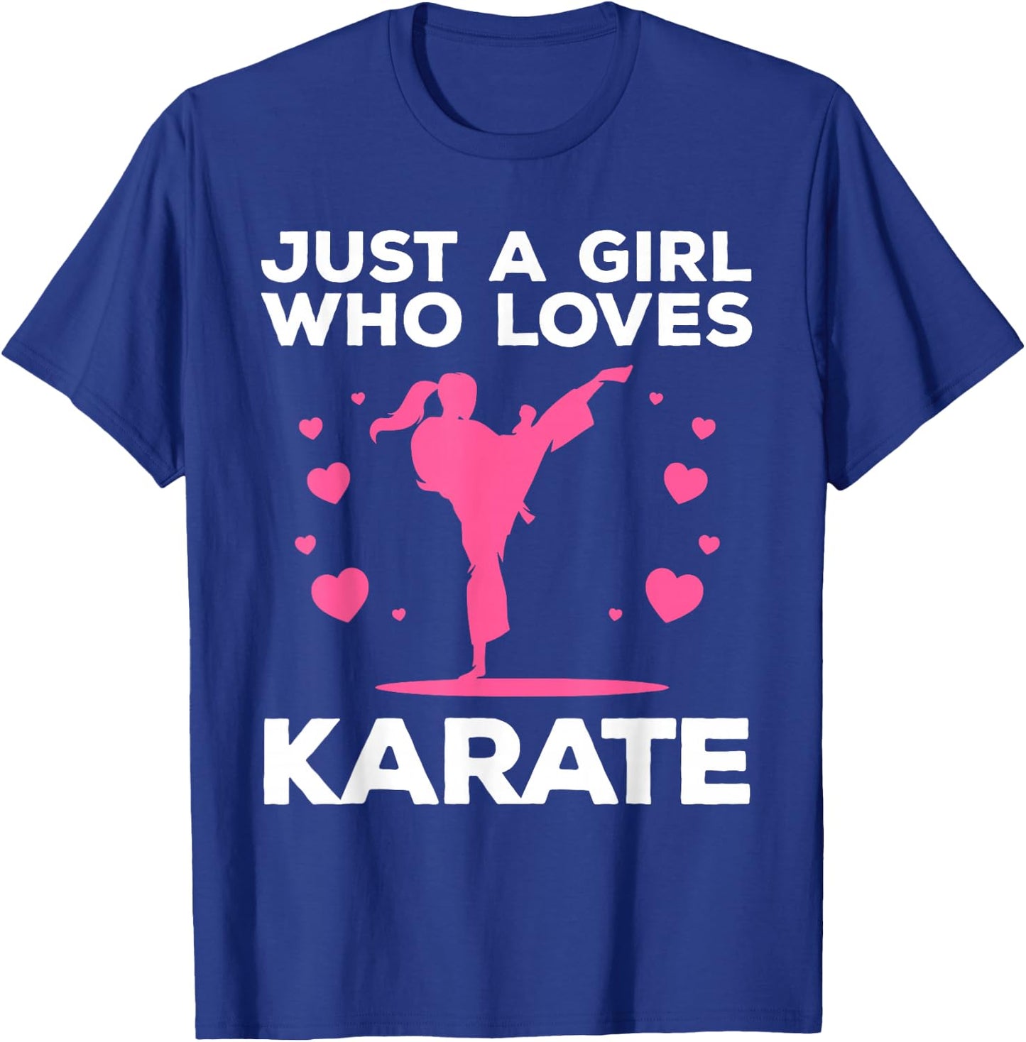 Funny Karate Girls Karate Black Belt Martial Arts T-Shirt - T-Shirt | Royal
