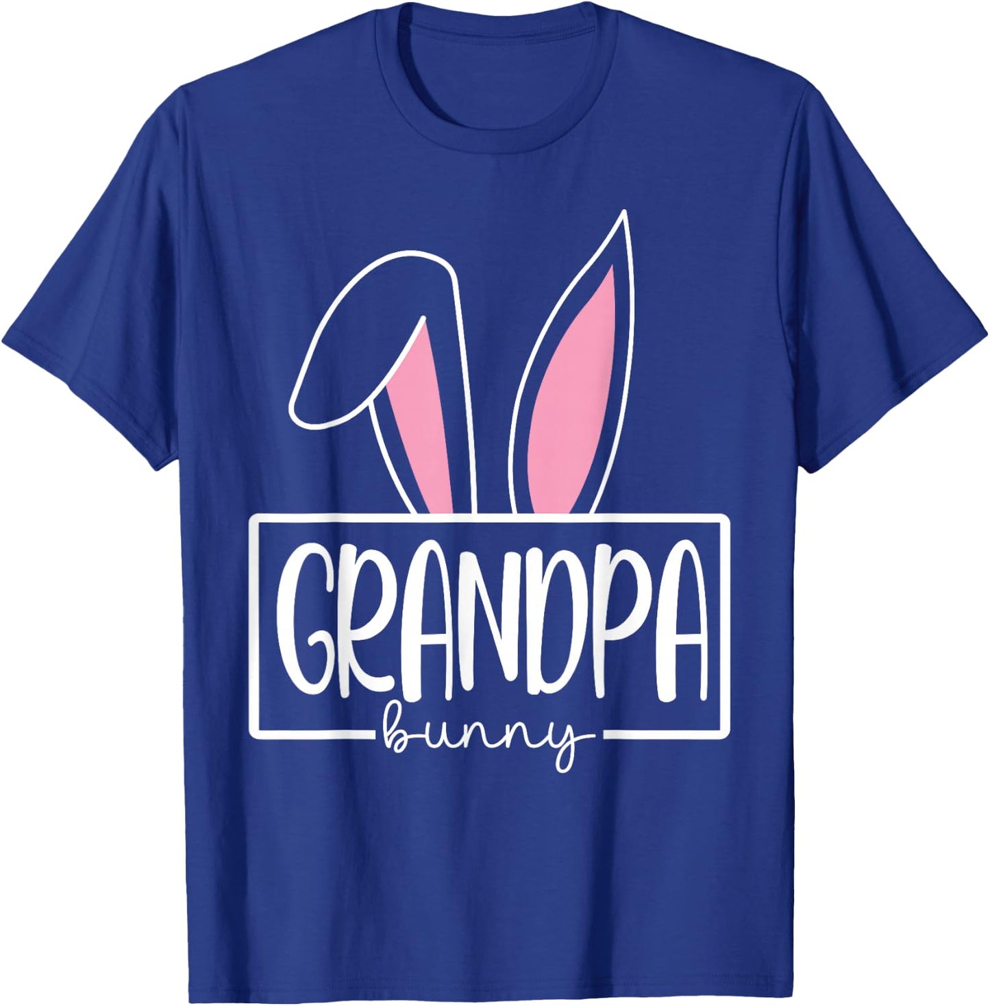 Funny Grandpa Bunny Happy Easter Family Matching T-Shirt - T-Shirt | Royal