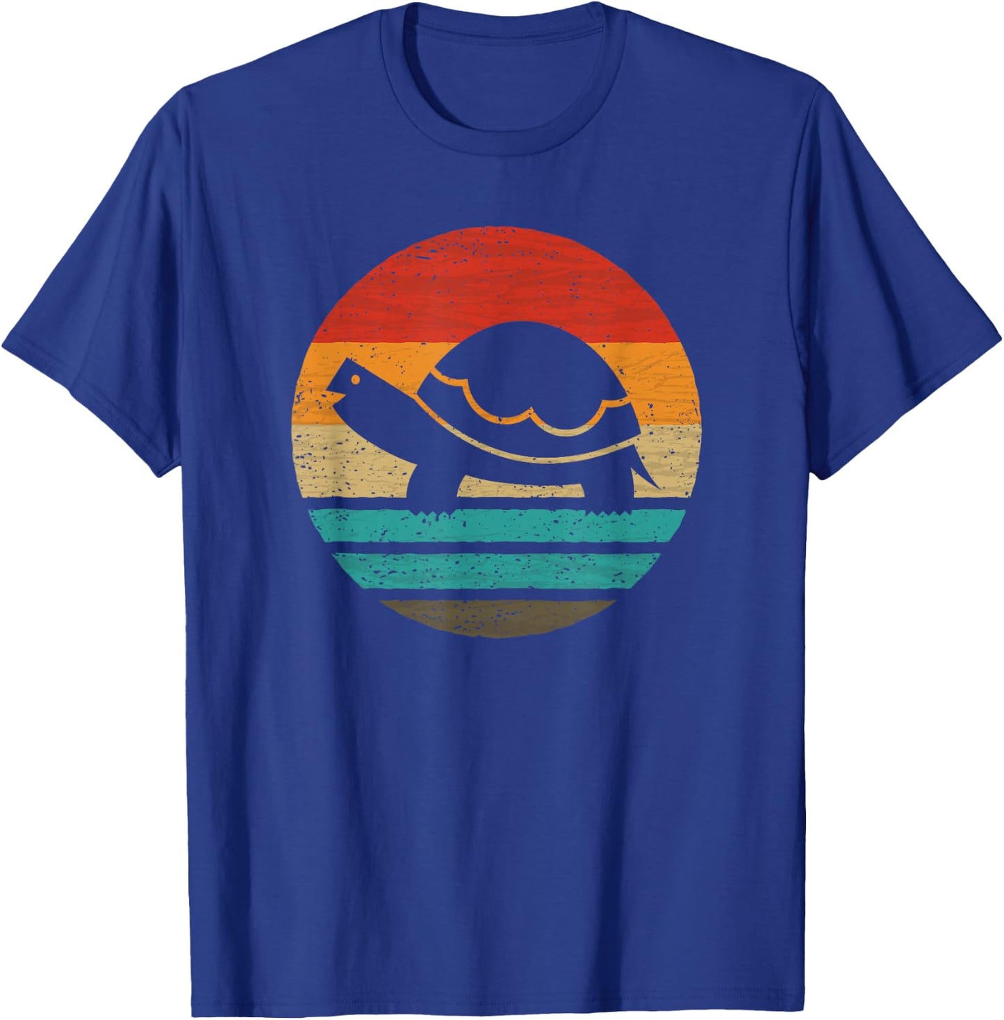 Turtle Retro Style Vintage T-Shirt - T-Shirt | Royal