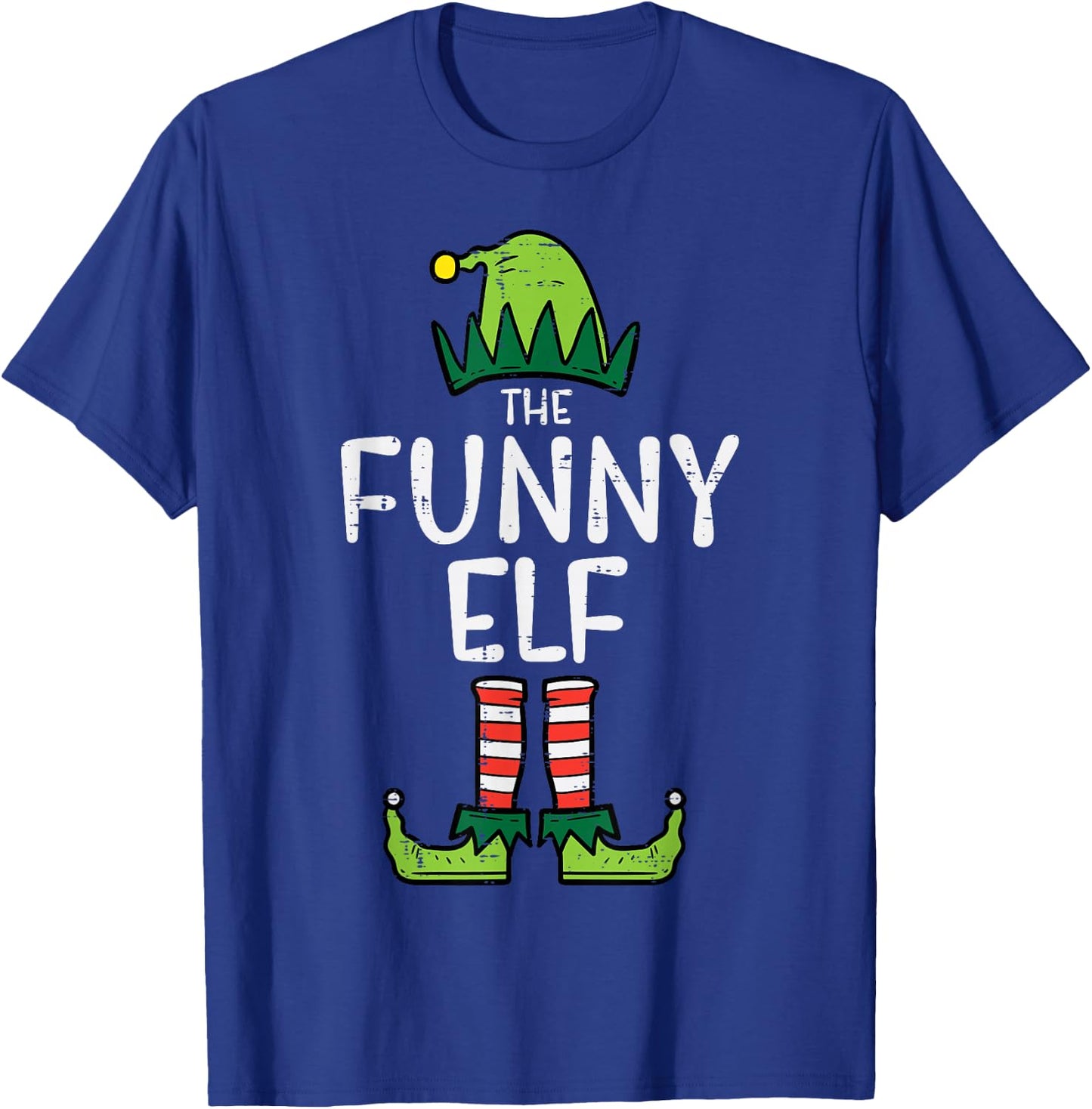 Funny Elf Matching Christmas Family Uncle Grandpa T-Shirt - T-Shirt | Royal
