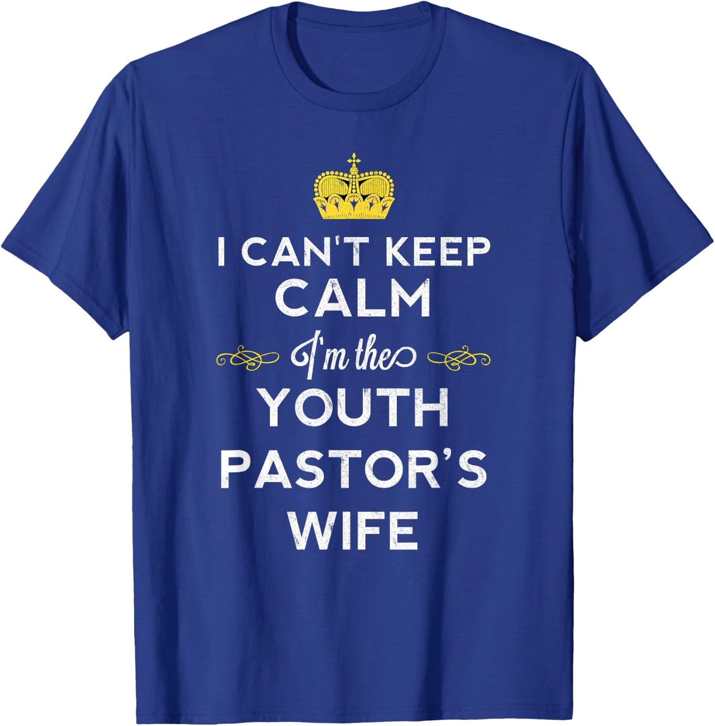 Youth Pastor Wife Shirt Pastor Wife Appreciation Shirt Gift T-Shirt - T-Shirt | Royal