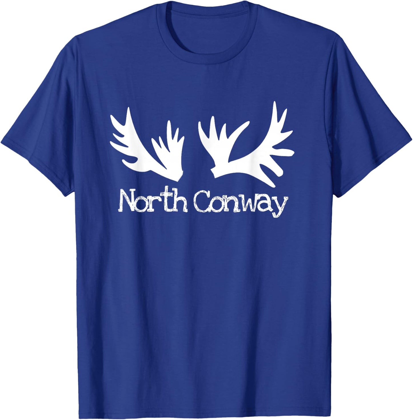 North Conway New Hampshire Rustic Moose Antlers Wildlife T-Shirt - T-Shirt | Royal