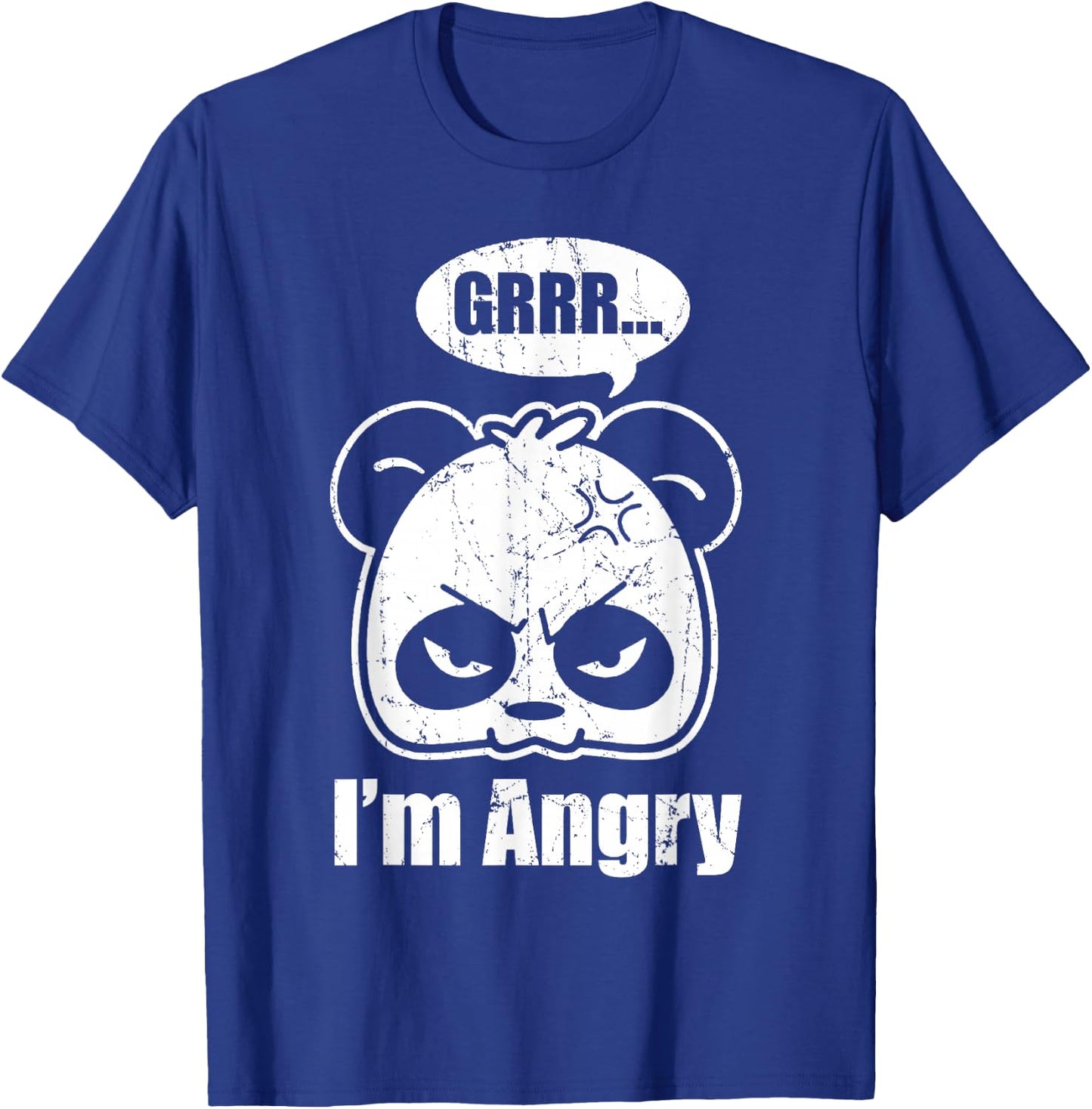 Cute Panda | Grrr... I'm Angry | Funny Panda Lovers T-Shirt - T-Shirt | Royal