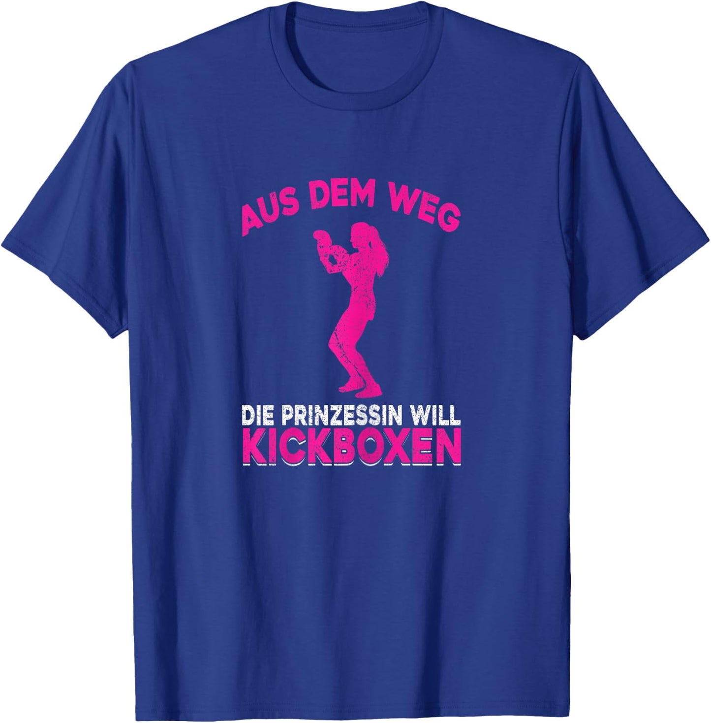 Kickboxing Women's Martial Arts Training Girls Kickboxing , black T-Shirt - T-Shirt | Royal