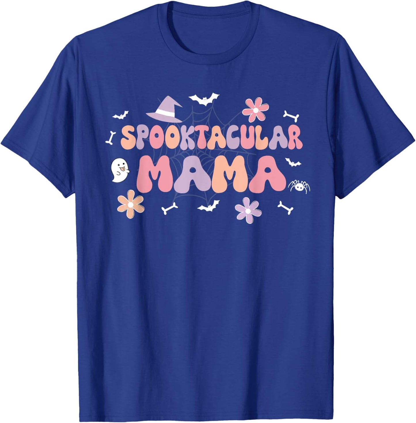 Spooktacular Mama Birthday Girl Cute Ghost Halloween T-Shirt - T-Shirt | Royal