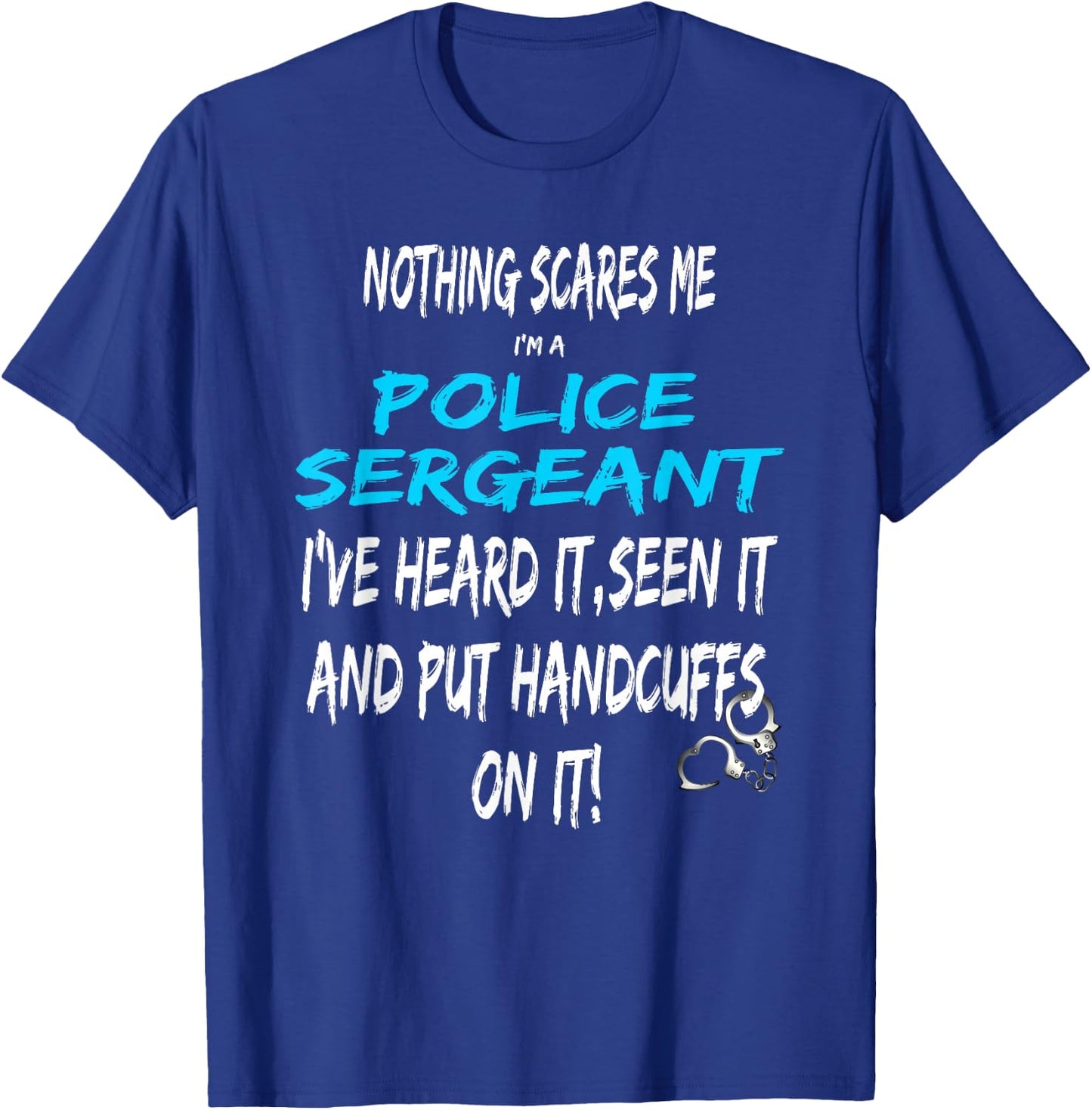 Funny Police Sergeant Promotion Sergeant T-Shirt - T-Shirt | Royal