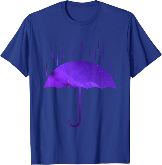 Umbrella Rain Purple Violet Favorite Color T-Shirt - T-Shirt | Royal