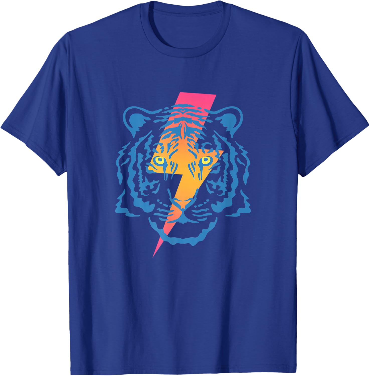 Vintage Tiger Bolt Of Lightning Chinese New Year Of Tiger T-Shirt - T-Shirt | Royal