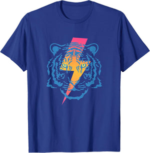 Vintage Tiger Bolt Of Lightning Chinese New Year Of Tiger T-Shirt - T-Shirt | Royal