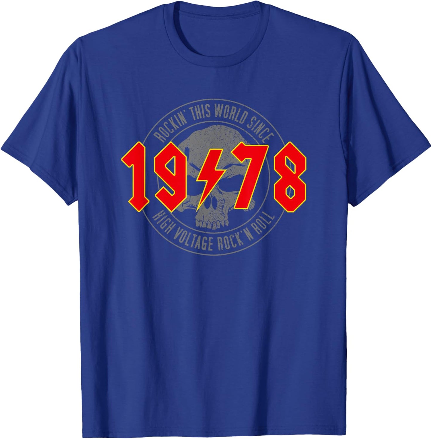 1978 Jahrgang Geburtstag Rock and Roll Heavy Metal T-Shirt - T-Shirt | Royal