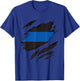 Thin Blue Line LEO Police Support Superhelden T-Shirt - T-Shirt | Royal