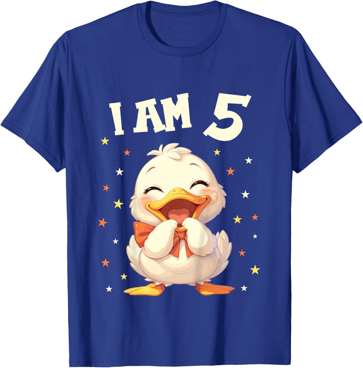 Kids 5 Years old 5 birthday Ducks Boy Girl Duck T-Shirt - T-Shirt | Royal