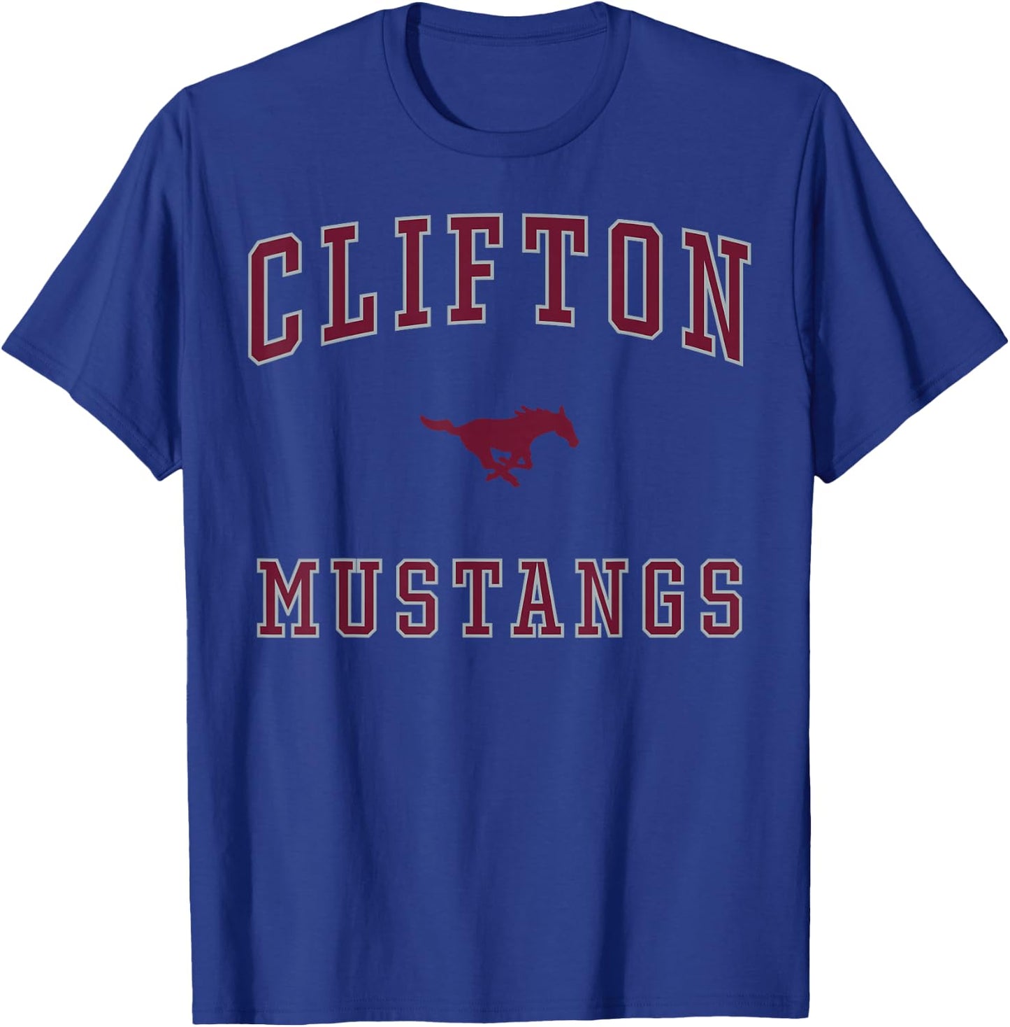 Clifton High School Mustangs T-Shirt - T-Shirt | Royal