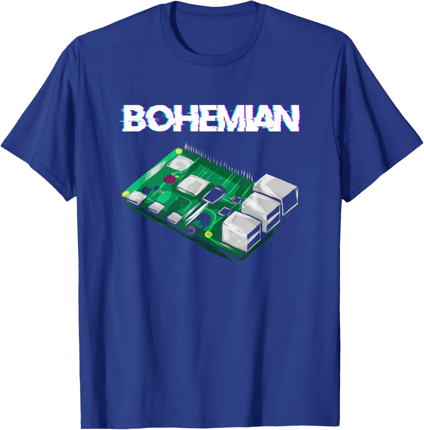Bohemian Raspberry Computer Scientist Programmer Pi Gift T-Shirt - T-Shirt | Royal