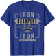 Religious Christian Iron Sharpens Faith Proverbs Bible Verse T-Shirt - T-Shirt | Royal