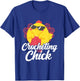 Crocheting Chicken Girl Crocheting Chick T-Shirt - T-Shirt | Royal