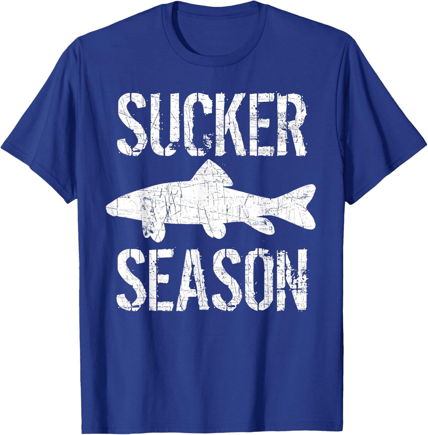 Musky Fishing Sucker Season Muskie T-Shirt - T-Shirt | Royal