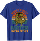 World's Best Farter I Mean Father Fathers Day Dad Dinosaur T-Shirt - T-Shirt | Royal