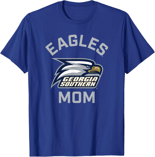 Campus Lab Georgia Southern Eagles Arched Mom - Black, -Adults, Short Sleeve, Classic Fit, , Small T-Shirt - T-Shirt | Royal