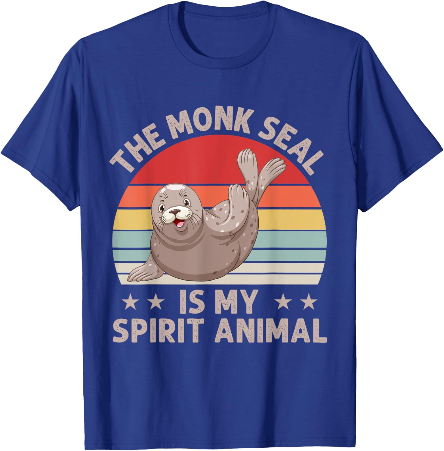 The Caribbean Monk Seal is my spirit Animal lovers Gifts T-Shirt - T-Shirt | Royal