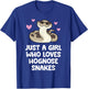 Just a Girl Who Loves Hognose Snakes T-Shirt - T-Shirt | Royal