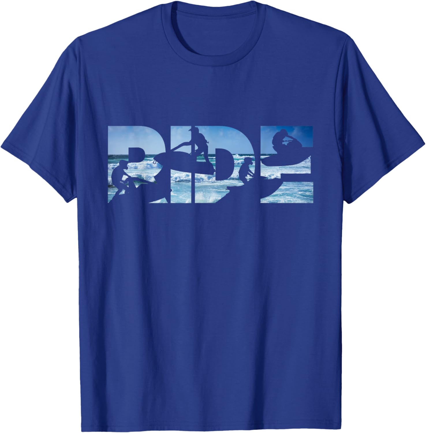 Jet Ski Ride On Shirt Funny Jet Ski Racing Rider Water Skier T-Shirt - T-Shirt | Royal