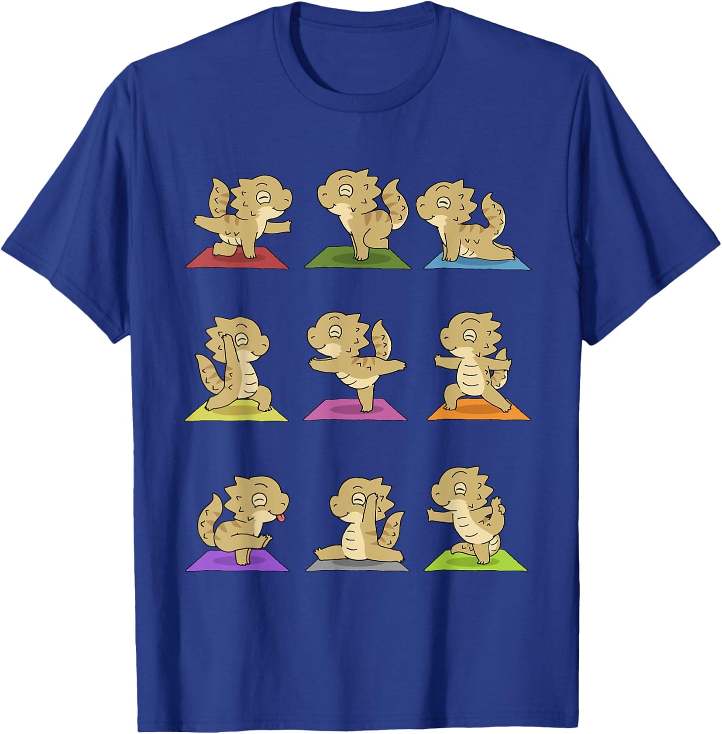 Bearded Dragon Yoga T-Shirt - T-Shirt | Royal